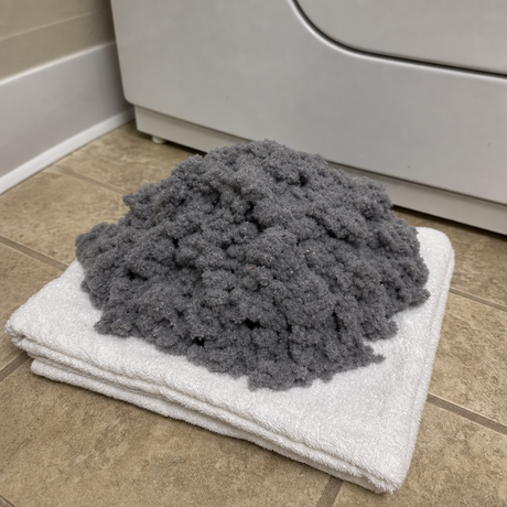 Lint can collect beyond the screen, out of sight and outside the normal cleaning routine